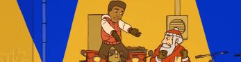 Marcel le Père Noël et le petit livreur de pizzas
