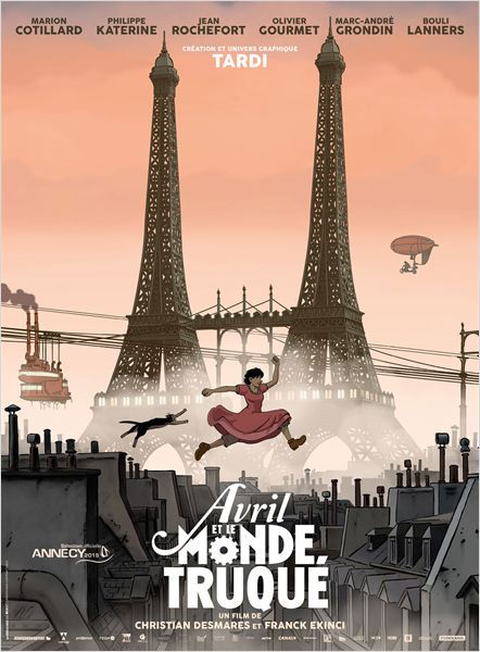 Affiche du film "Avril et le monde truqué".