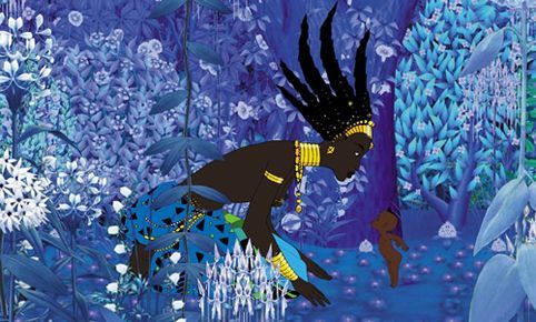 Image du film "Kirikou et la Sorcière".